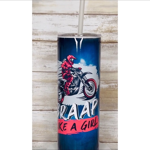 Real girls ride dirt bikes tumbler - Picture 4 of 4